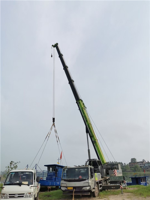 长兴县桥梁建设吊装案例